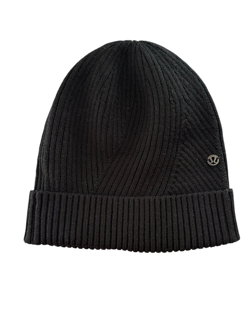 Lululemon Black Merino Wool Crazy Cozy Knit Beanie One Size